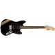 SQUIER by FENDER BULLET MUSTANG FSR HH BLACK w/COMPETITION STRIPES