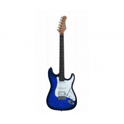 Гітара електро Eko S-350 See Thru Blue Quilt