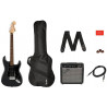SQUIER by FENDER AFFINITY SERIES STRAT PACK HSS CHARCOAL FROST METALLIC