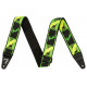 FENDER STRAP NEON MONOGRAMMED GREEN YELLOW