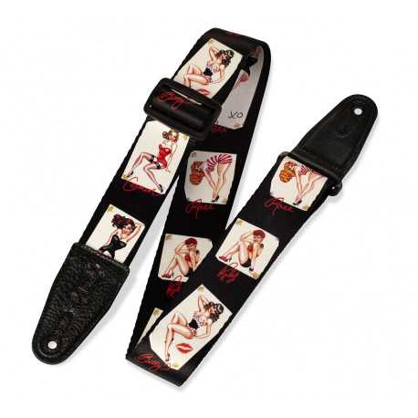 LEVY'S MPS2-072 PRINT SERIES GUITAR STRAP (GIRLS)