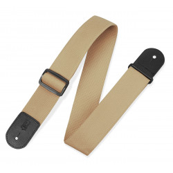 LEVY'S M8POLY-TAN CLASSICS SERIES POLYPROPYLENE GUITAR STRAP (TAN)