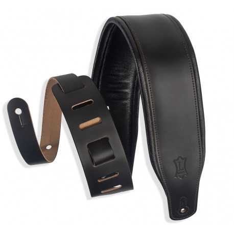 LEVY'S M26PD-BLK CLASSICS SERIES PADDED GUITAR STRAP (BLACK)