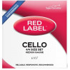 D'ADDARIO Super Sensitive 6107 Red Label Cello String Set - 4/4 Size