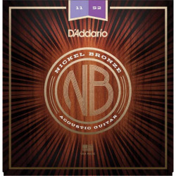 D'ADDARIO NB1152 NICKEL BRONZE CUSTOM LIGHT (11-52)