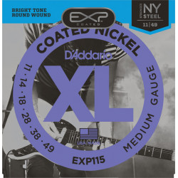 D'ADDARIO EXP115 EXP COATED NICKEL BLUES / JAZZ ROCK (11-49)
