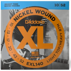 D'ADDARIO EXL140 XL NICKEL WOUND LIGHT TOP / HEAVY BOTTOM (10-52)