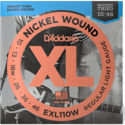 D'ADDARIO EXL110W XL NICKEL WOUND REGULAR LIGHT WOUND 3RD (10-46)