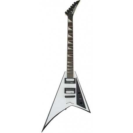 JACKSON JS32T RHOADS AH WHITE WITH BLACK BEVELS