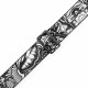 LEVY'S MP2TAT-001 2″ Tattoo Series Poly Guitar Strap - B&W Clowns