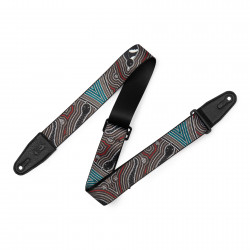 LEVY'S MP2DU-001 2″ Down Under Series Poly Guitar Strap - Bird and Snake