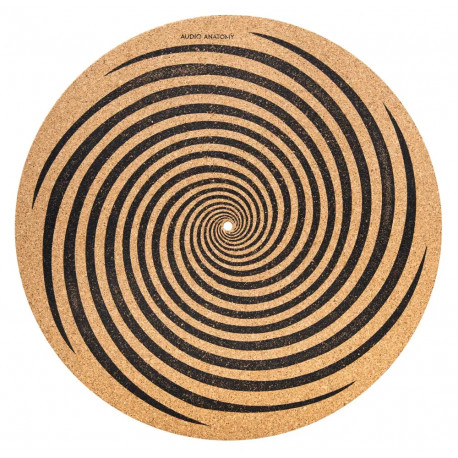 Audio Anatomy Slipmat Spiral Cork - Diameter 295Mm - Thickness 3Mm