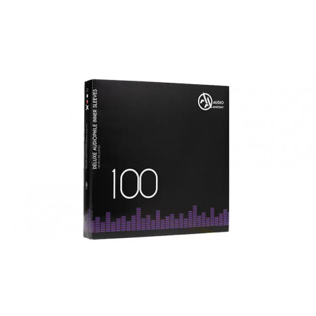 Audio Anatomy 100 X 12" Deluxe Audiophile Antistatic Inner Sleeves Black