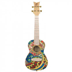 Ortega Art Series Concert Size Ukulele Mystic India (RUAR-MI)