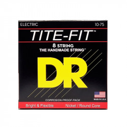 DR Strings TITE-FIT Electric - Medium 8 String (10-75)