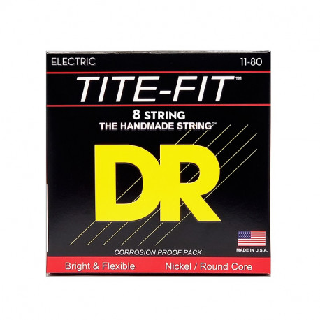 DR Strings TITE-FIT Electric - Extra Heavy 8 String (11-80)