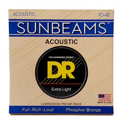 DR Strings SUNBEAM Acoustic Phosphor Bronze - Extra Light (10-48)