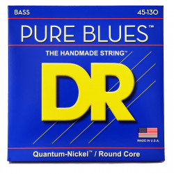DR Strings PURE BLUES Bass - Medium - 5-string (45-130)