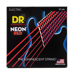 DR Strings NEON Red Electric - Medium (10-46)