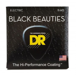 DR Strings BLACK BEAUTIES Electric - Extra Heavy 7-String (11-60)