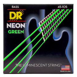DR Strings NEON Green Bass - Medium (45-105)
