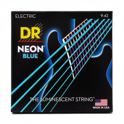 DR Strings NEON Blue Electric - Light (9-42)