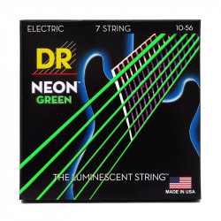 DR Strings NEON Geen Electric - Medium 7-String (10-56)