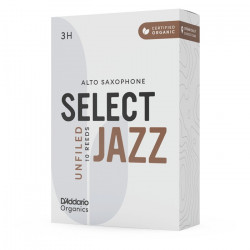 D'ADDARIO Organic Select Jazz - Alto Sax Unfiled 3H - 10 Pack