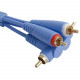 UDG SET RCA STRAIGHT-RCA ANGLED BLUE 3M (U97005LB)