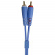 UDG SET RCA STRAIGHT-RCA ANGLED BLUE 3M (U97005LB)