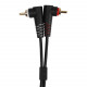 UDG SET RCA STRAIGHT-RCA ANGLED BLACK 3M (U97005BL)