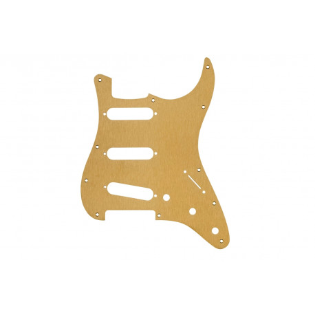 FENDER PICKGUARD FOR STRAT S/S/S 11-HOLE GOLD ANNODIZED