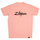 ZILDJIAN CLASSIC LOGO PINK T-SHIRT LARGE