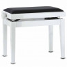 GEWA Piano Bench Deluxe White Hight Gloss (130.030)