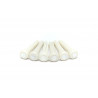 GRAPH TECH PP-1044-00 TUSQ Bridge Pins 4mm White / Mother-of-Pearl Dot (6 Pcs)