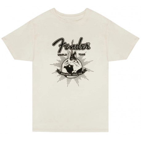 FENDER T-SHIRT WORLD TOUR VINTAGE WHITE XL