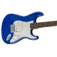 SQUIER by FENDER AFFINITY SERIES FSR STRATOCASTER QMT SAPPHIRE BLUE TRANSPARENT