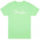 FENDER T-SHIRT SPAGHETTI LOGO SURF GREEN XL