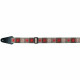 GEWA Guitar Straps F&S Folk Jacquard Variants Red Silver Black (531.065)