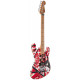 EVH STRIPED SERIES FRANKENSTEIN FRANKIE RED WITH BLACK STRIPES RELIC