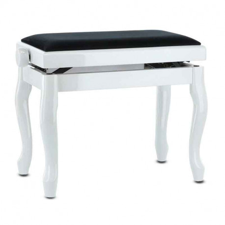 GEWA Piano Bench Deluxe Classic White Gloss (130.350)