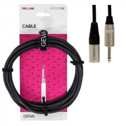 GEWA Alpha Audio Pro Line Mono Jack 6,3 мм/XLR (m) 5м