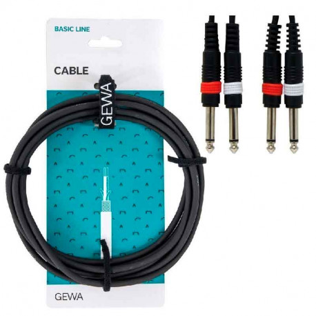 GEWA Alpha Audio Basic Line 2x Mono Jack 6,3 мм/2x Mono Jack 6,3 мм 6м