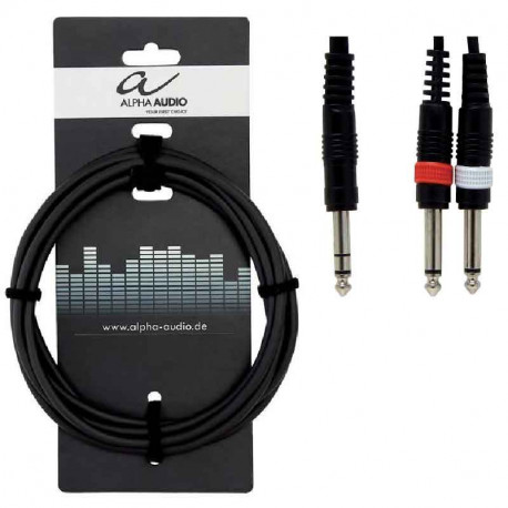 GEWA Alpha Audio Basic Line Stereo Jack 6,3 мм/2x Mono Jack 6,3 мм 3м