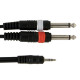 GEWA Alpha Audio Basic Line Stereo Jack 3,5 мм/2x Mono Jack 6,3 мм 1,5м