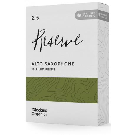 D'ADDARIO Organic Reserve - Alto Sax №2.5 - 10 Box