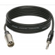 KLOTZ AT GRG1M GREYHOUND MICROPHONE CABLE MALE XLR BALANCED JACK 3 M