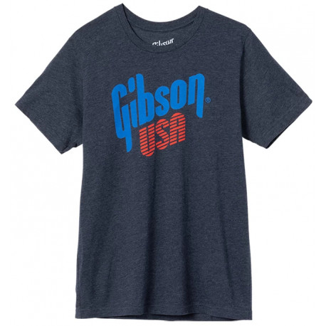 GIBSON AT T-SHIRT USA LOGO, L