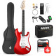 DONNER MUSIC DST-100 ELECTRIC GUITAR KIT RED