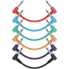 DONNER MUSIC 6 INCH GUITAR PATCH CABLE COLORED CABLE 6-PACK